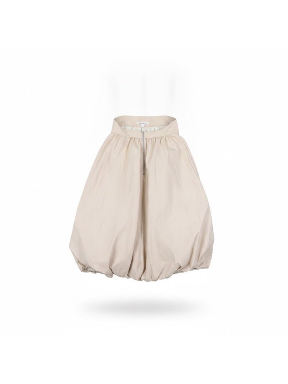 Zara Women Beige Balloon Skirt Lightweight Elastic Waist Comfortable Size S
